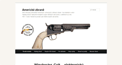 Desktop Screenshot of americkezbrane.cz